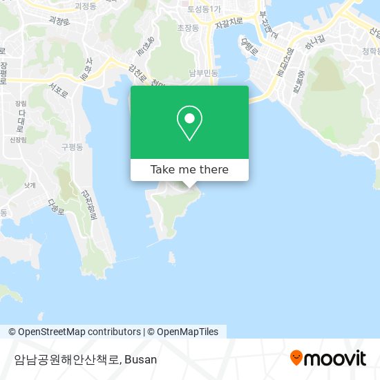 암남공원해안산책로 map