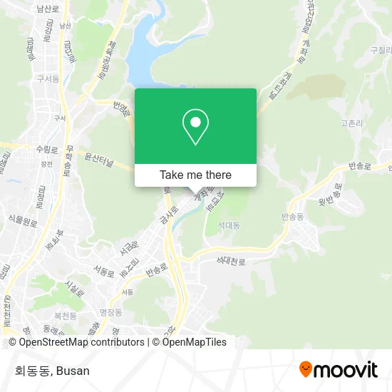 회동동 map