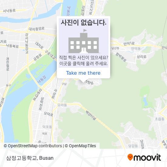 삼정고등학교 map