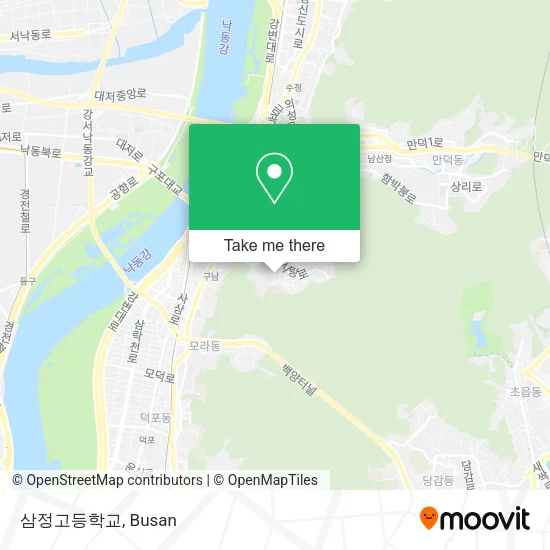 삼정고등학교 map