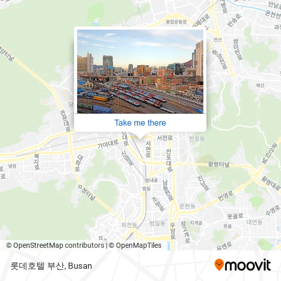 롯데호텔 부산 map