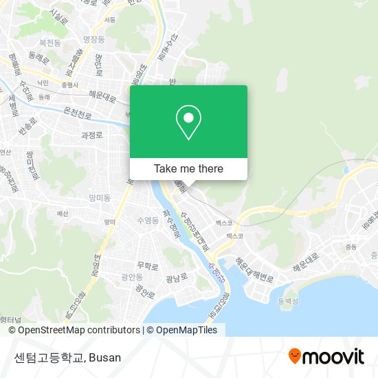 센텀고등학교 map