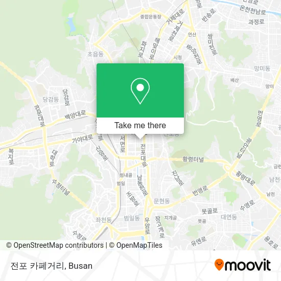 전포 카페거리 map
