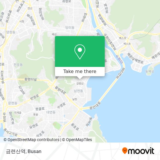 금련산역 map