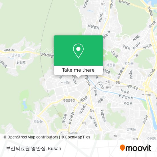 부산의료원 영안실 map