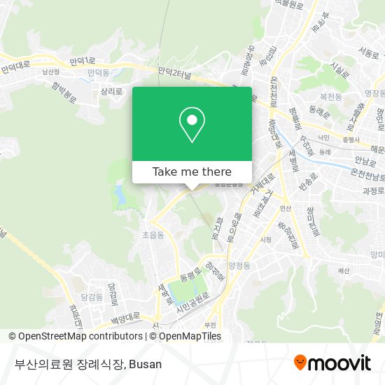 부산의료원 장례식장 map