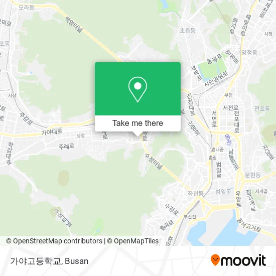 가야고등학교 map