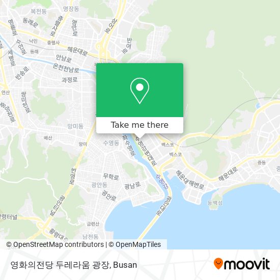 영화의전당 두레라움 광장 map