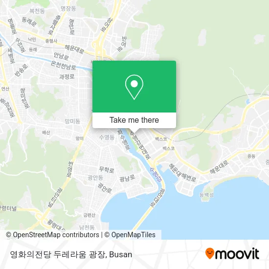 영화의전당 두레라움 광장 map