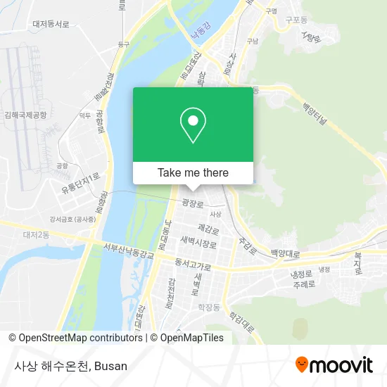 사상 해수온천 map