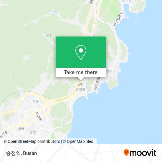 송정역 map