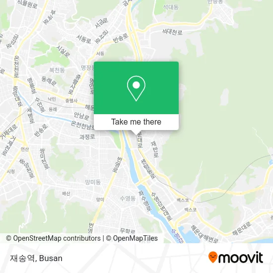 재송역 map