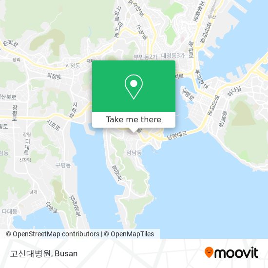 고신대병원 map