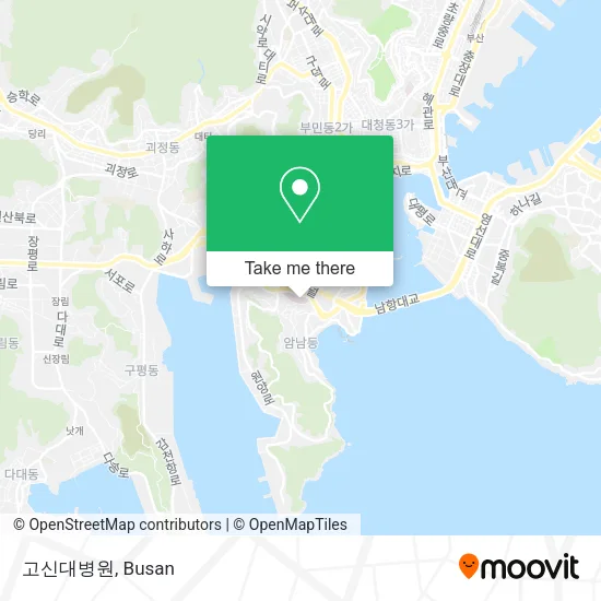 고신대병원 map