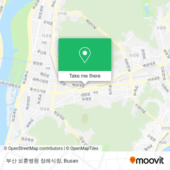 부산 보훈병원 장례식장 map