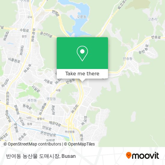 반여동 농산물 도매시장 map