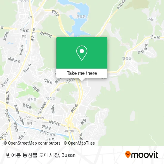 반여동 농산물 도매시장 map
