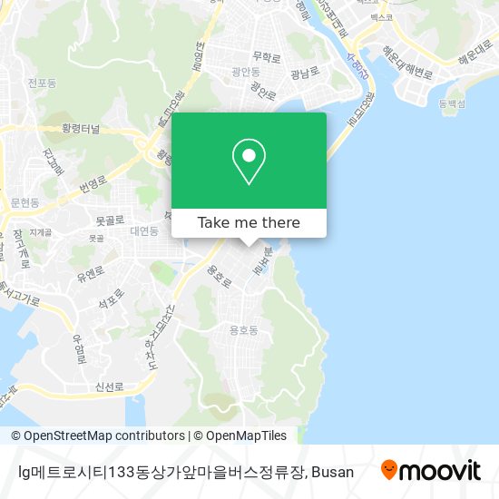 lg메트로시티133동상가앞마을버스정류장 map