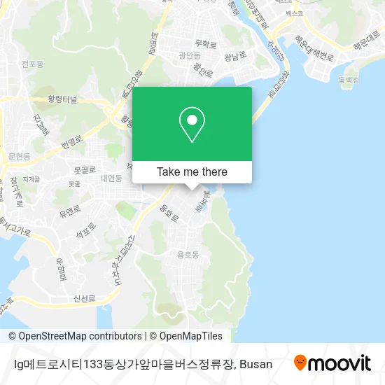 lg메트로시티133동상가앞마을버스정류장 map