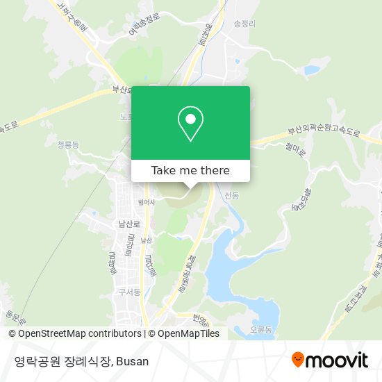 영락공원 장례식장 map