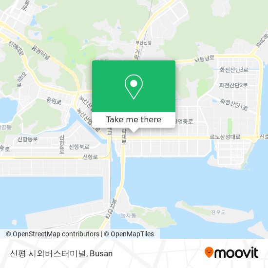 신평 시외버스터미널 map