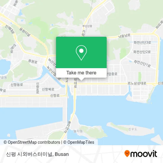 신평 시외버스터미널 map