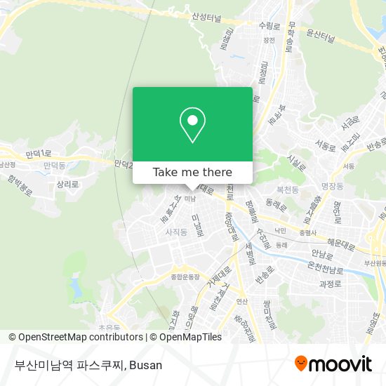 부산미남역 파스쿠찌 map