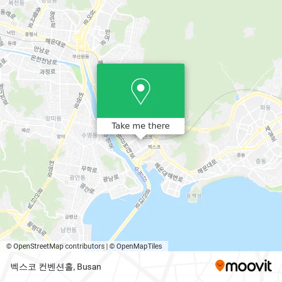 벡스코 컨벤션홀 map