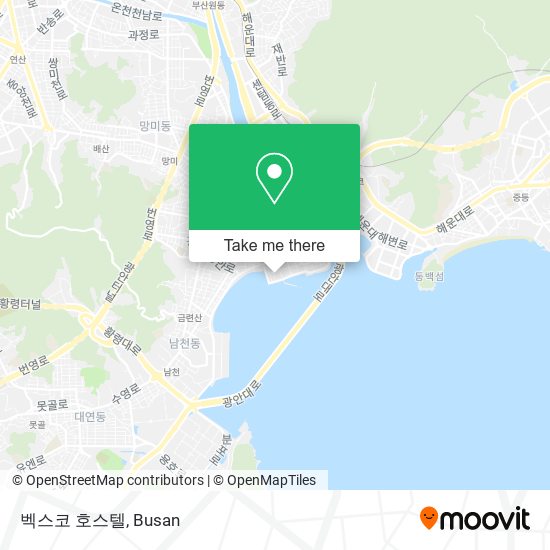 벡스코 호스텔 map