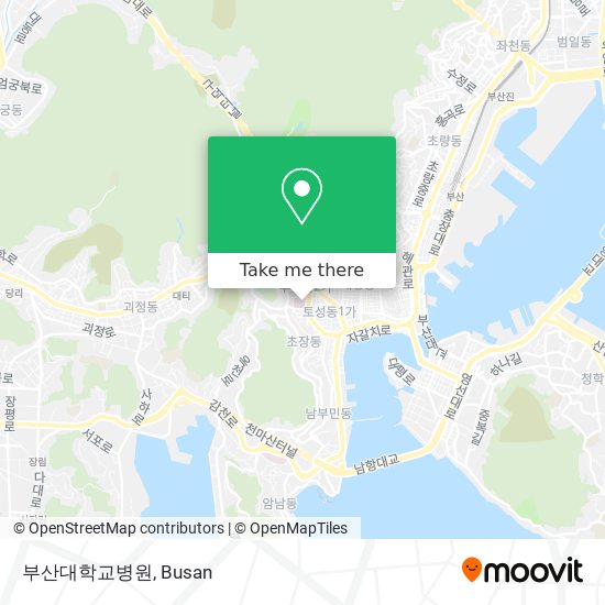 부산대학교병원 map