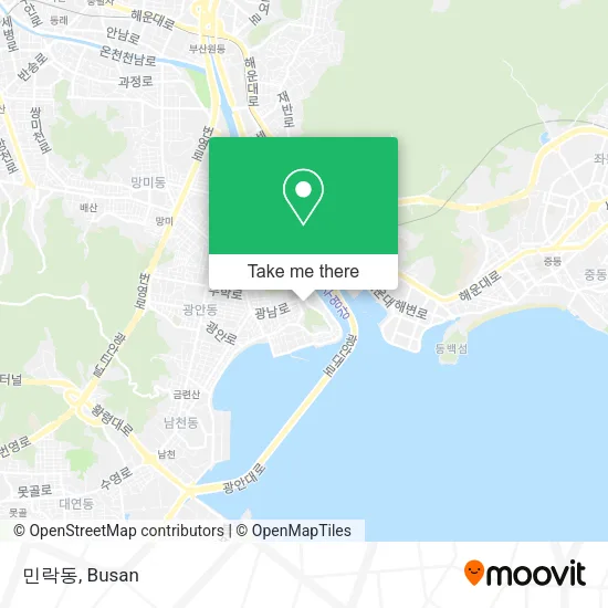 민락동 map