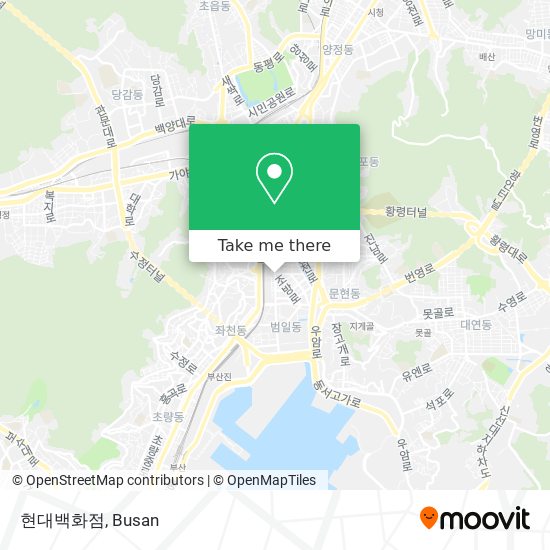 현대백화점 map