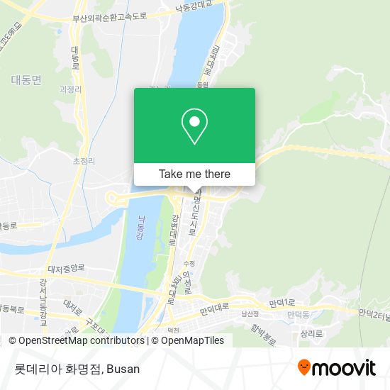 롯데리아 화명점 map