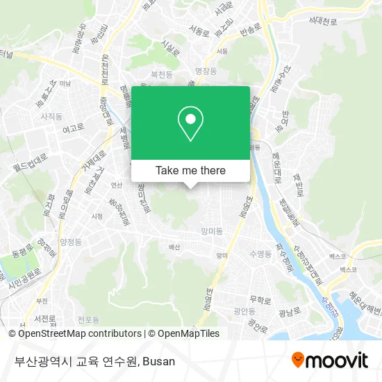 부산광역시 교육 연수원 map