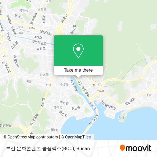 부산 문화콘텐츠 콤플렉스(BCC) map