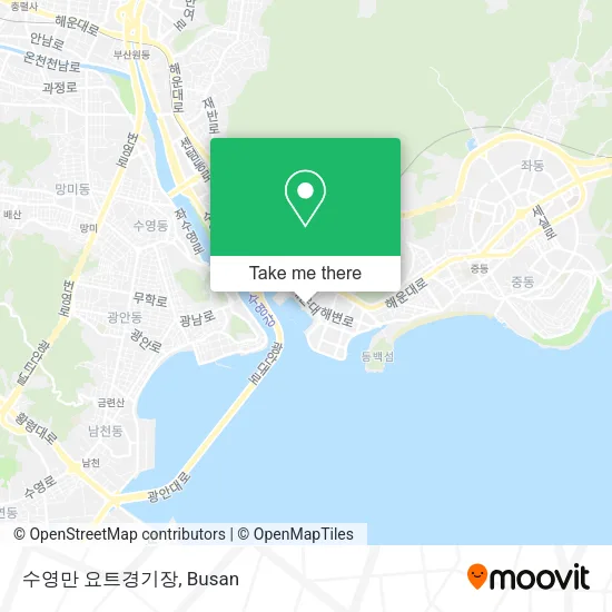 수영만 요트경기장 map