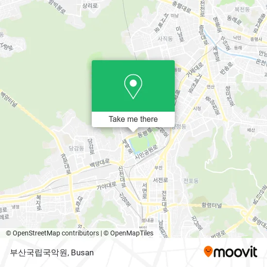 부산국립국악원 map