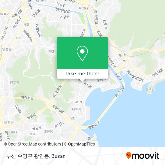 부산 수영구 광안동 map