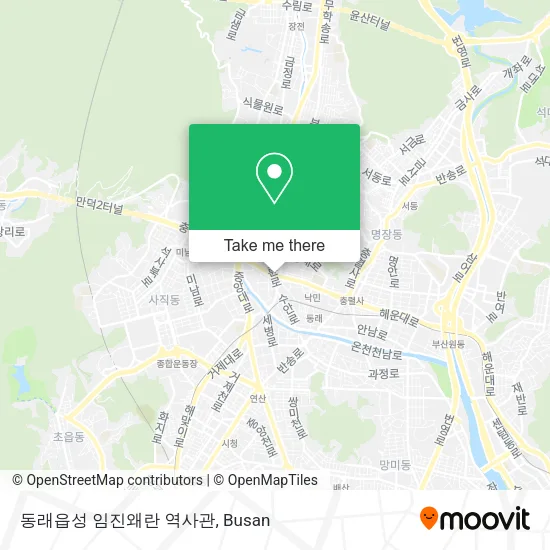 동래읍성 임진왜란 역사관 map
