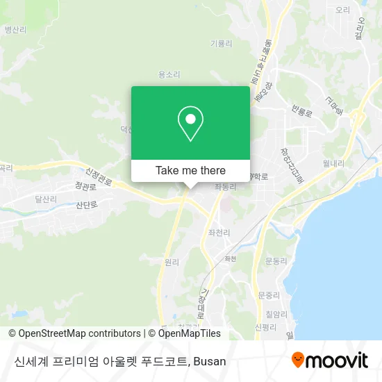 신세계 프리미엄 아울렛 푸드코트 map