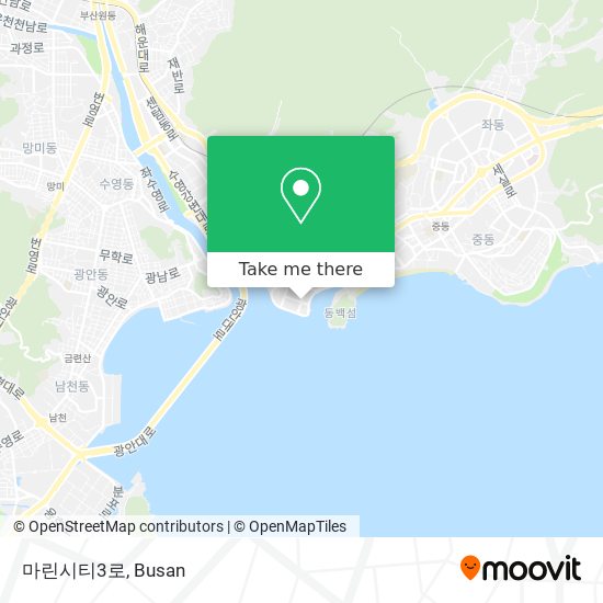 마린시티3로 map