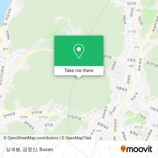 상계봉, 금정산 map