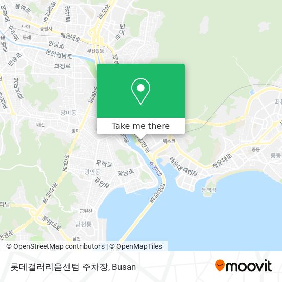 롯데갤러리움센텀 주차장 map