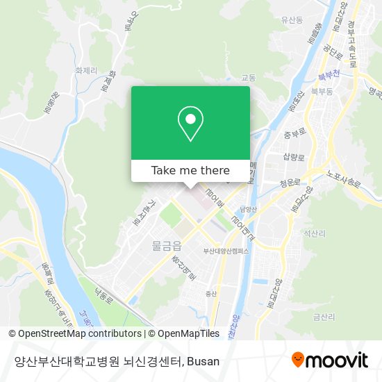 양산부산대학교병원 뇌신경센터 map