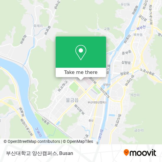 부산대학교 양산캠퍼스 map