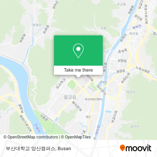 부산대학교 양산캠퍼스 map