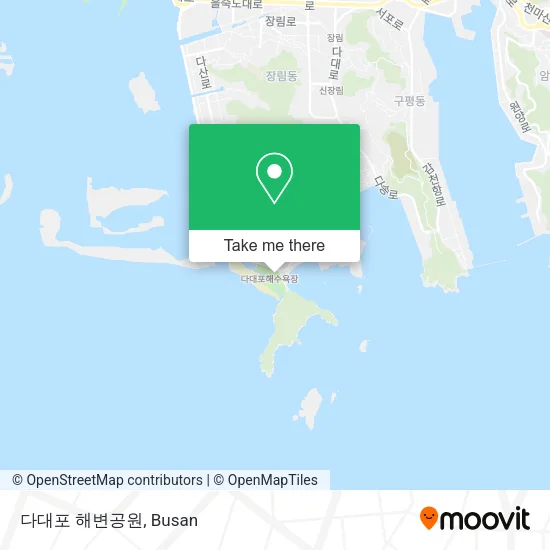 다대포 해변공원 map