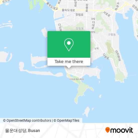 몰운대성당 map