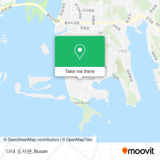 다대 도서관 map