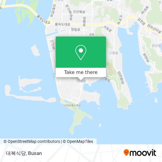 대복식당 map